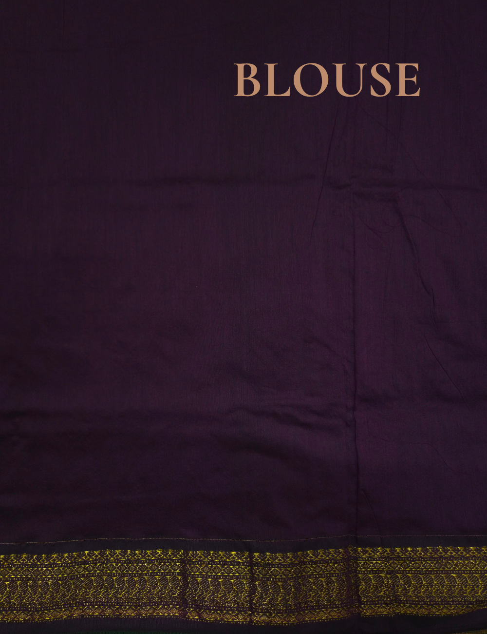 Kalyani Cotton Saree – Emerald Green | Purple Woven Border
