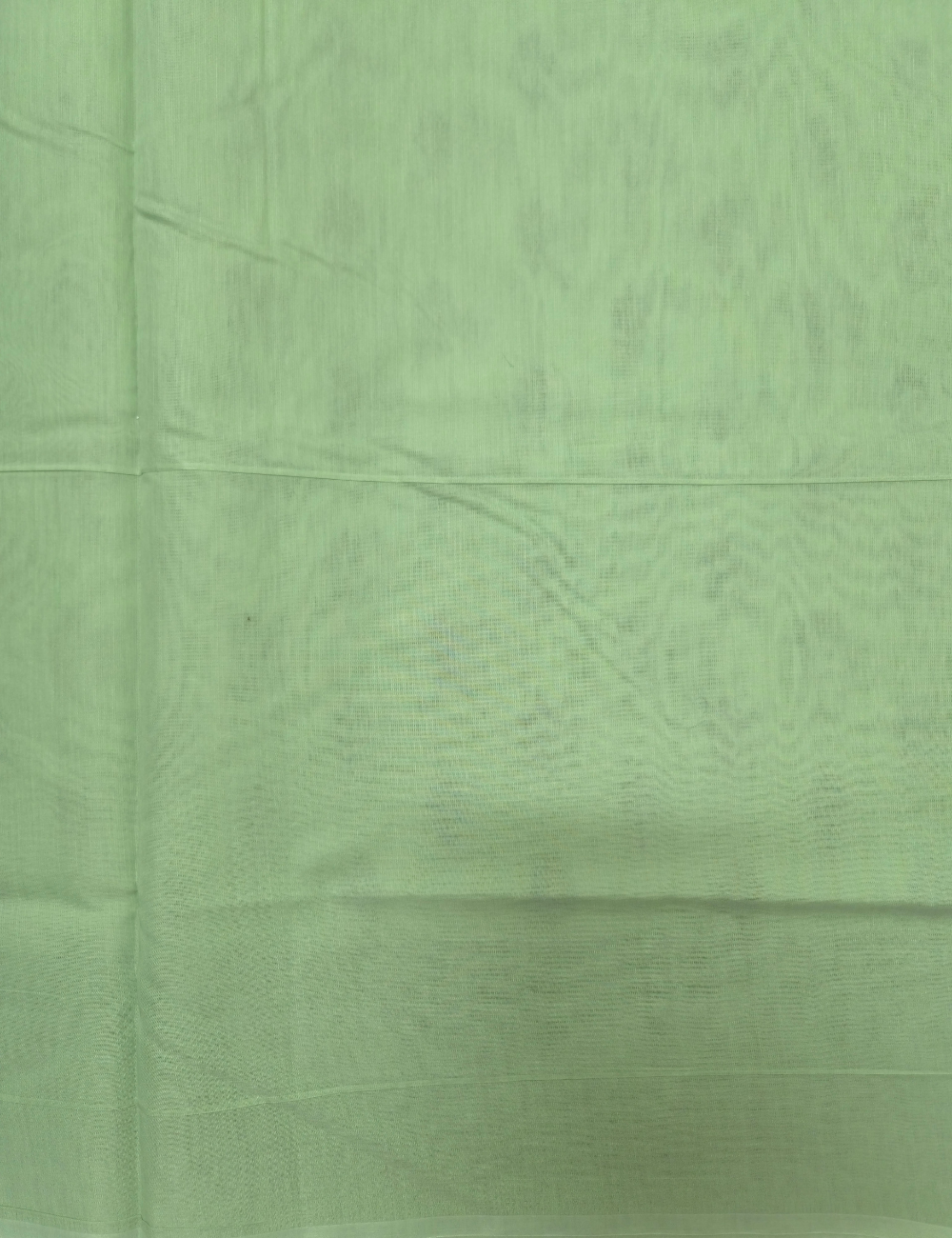 Premium Kota Cotton Saree – Pale Lime Green | Blue Thread Woven Border